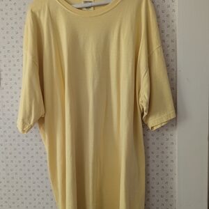 Comfort Colors XXL Yellow Oversized T-Shirt All Cotton Unisex